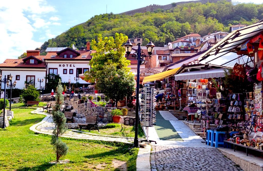 Market in the Mosque in Prizren, Kosovo